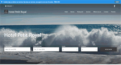 Desktop Screenshot of hotelpetitroyal.com