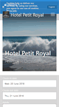 Mobile Screenshot of hotelpetitroyal.com